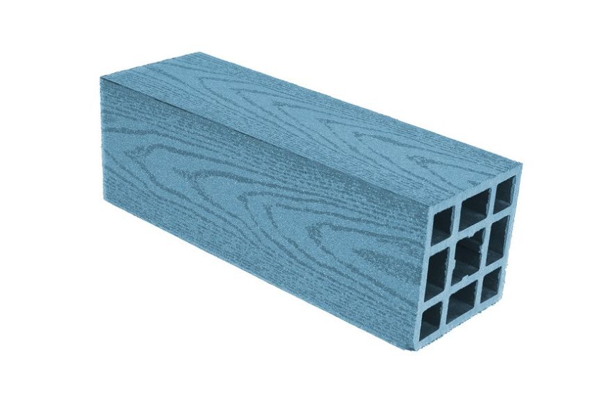 Гладкий столб ДПК АЙ-ТЕХПЛАСТ в синем цвете купить в Нижнем Новгороде