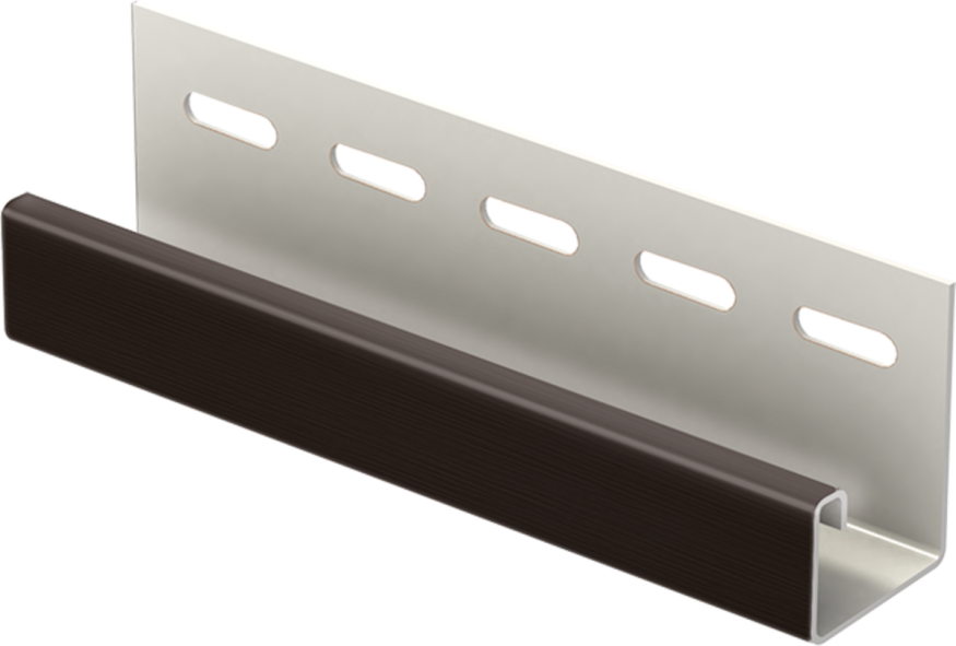 J-планка Ю-пласт Софит PRO, Темно-коричневый купить в Нижнем Новгороде
