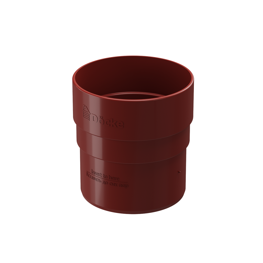 Соединительная муфта для водостока Docke Standard, Красная купить в Нижнем Новгороде