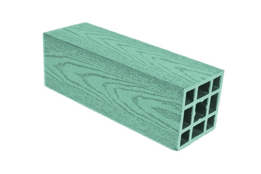 Столб гладкий из ДПК АЙ-ТЕХПЛАСТ зеленого цвета. купить в Нижнем Новгороде