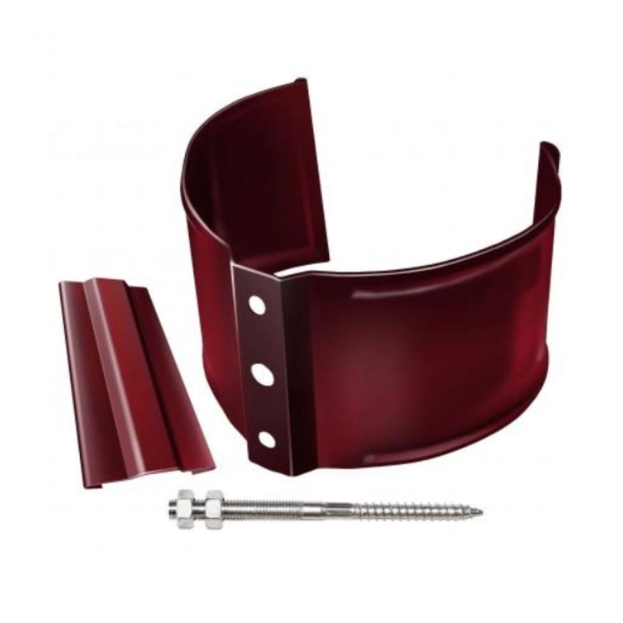 Кронштейн для трубы (кирпичная основа), Grand Line, Вишневый (RAL 3005) купить в Нижнем Новгороде