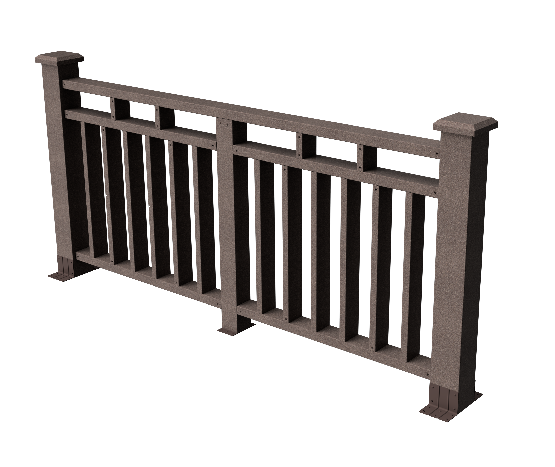 Декоративное ограждение из ДПК GRINDERDECO, цвет венге, Европа купить в Нижнем Новгороде