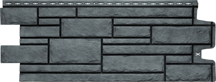 Фасадная панель Grand Line, Камелот Design Plus, Антрацит с черным швом купить в Нижнем Новгороде