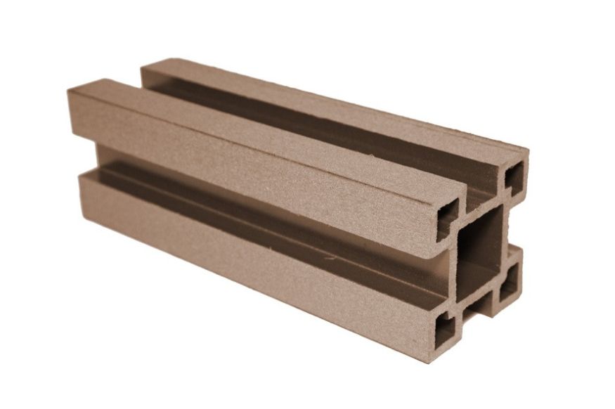 Столб с выемками ДПК АЙ-ТЕХПЛАСТ бронзового цвета купить в Нижнем Новгороде