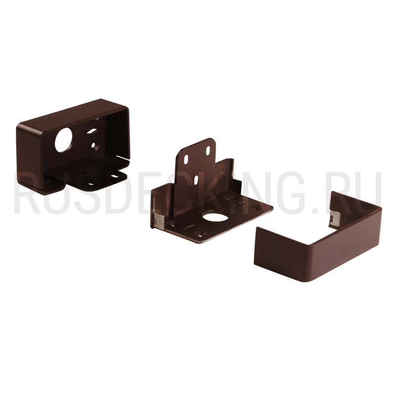Комплект крепления перил прямое RusDecking Unodeck Венге купить в Нижнем Новгороде