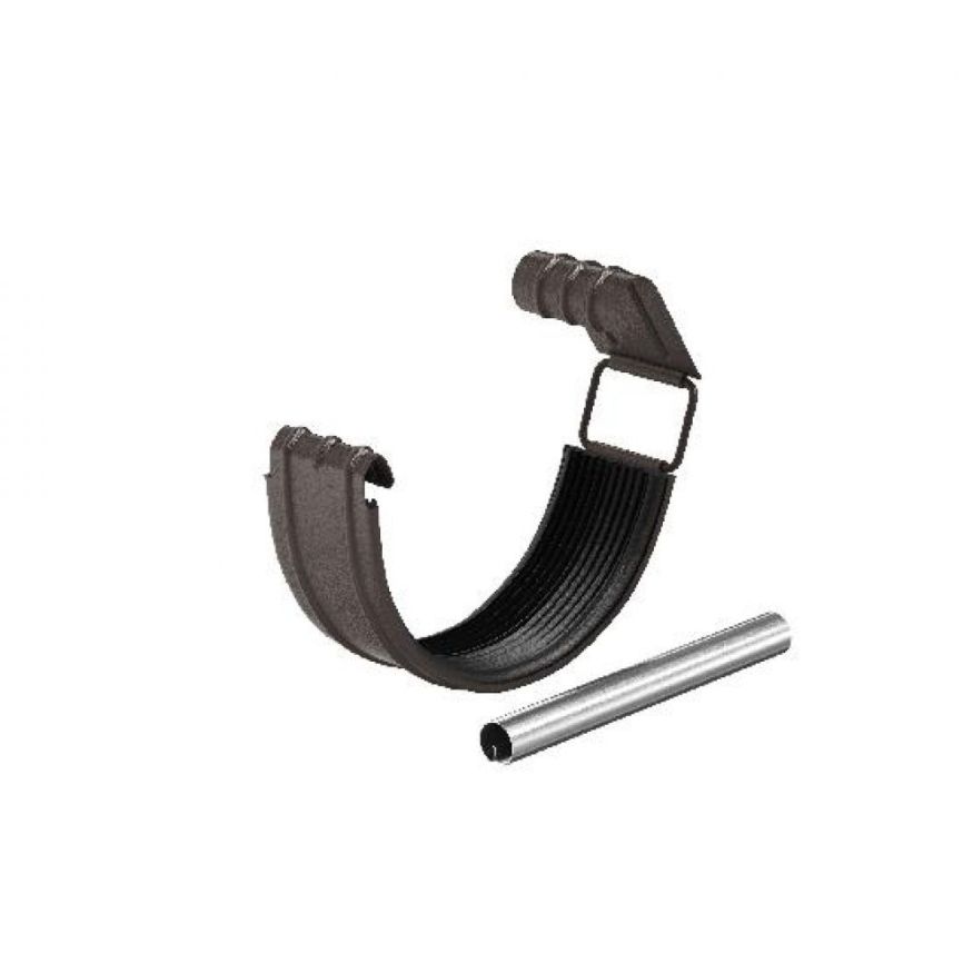 Соединитель желоба с резиновым уплотнителем Aquasystem RR 32, тёмно-коричневый матовый, 125/90 купить в Нижнем Новгороде