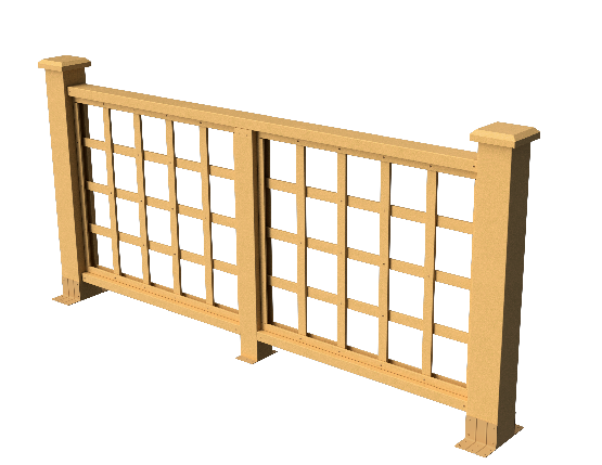 Декоративное ограждение из ДПК GRINDERDECO Дувр песчаник купить в Нижнем Новгороде