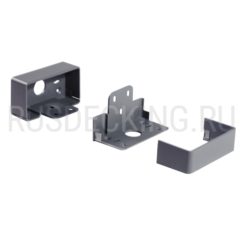 Комплект крепления перил прямое RusDecking Unodeck Серый купить в Нижнем Новгороде