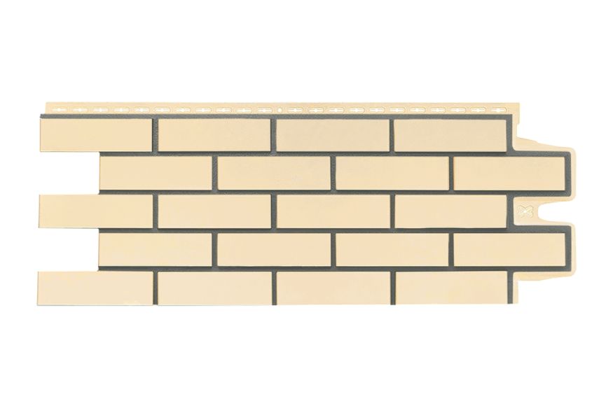 Фасадные панели Grand Line, Клинкерный кирпич Design, Бежевый, шов RAL 7006 купить в Нижнем Новгороде