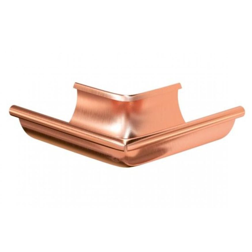 Наружный угол желоба 90° Aquasystem, медь 125/90 купить в Нижнем Новгороде