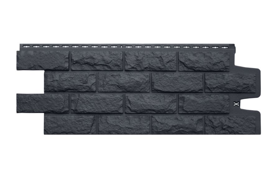 Фасадные панели Grand Line, Колотый камень Classic, Графит купить в Нижнем Новгороде