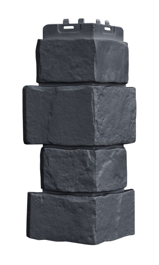 Угол наружный Grand Line, Крупный камень Classic, Графит купить в Нижнем Новгороде