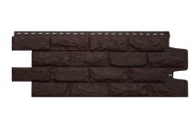 Фасадные панели Grand Line, Колотый камень Classic, Шоколадный