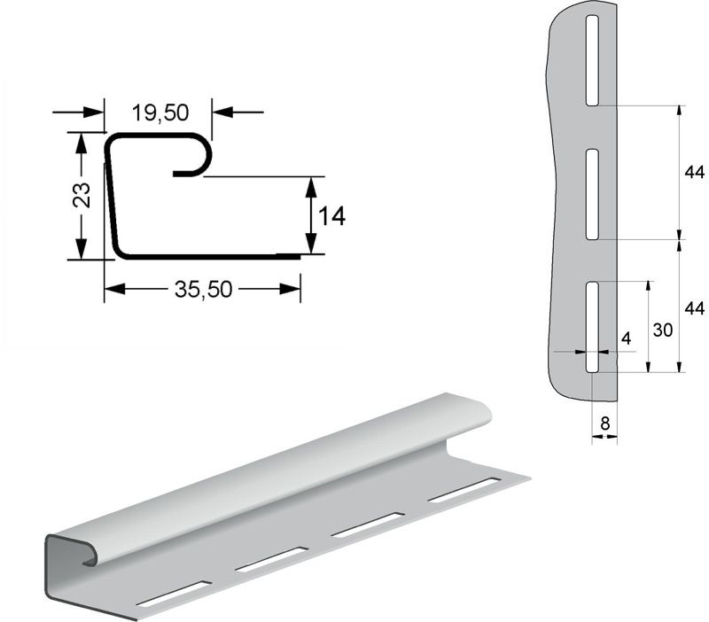 J-Профиль Grand Line Tundra Дерево Ясень купить в Нижнем Новгороде