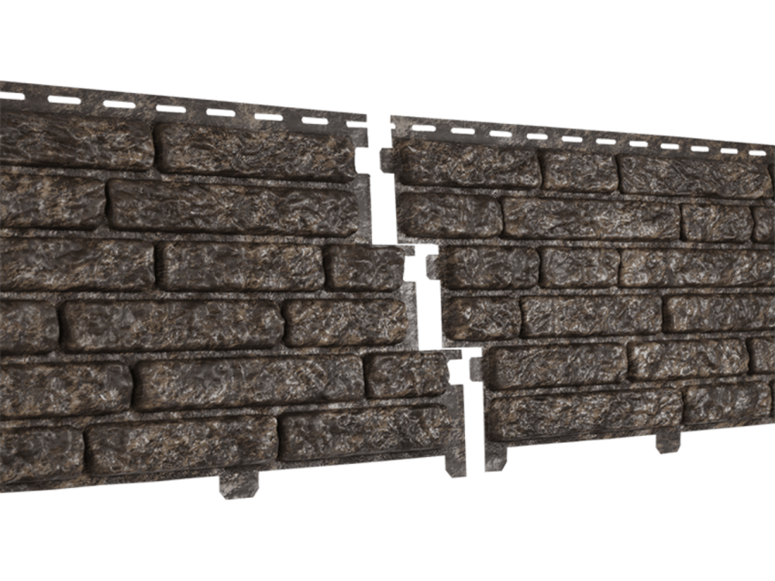 Фасадные панели Ю-Пласт Стоун Хаус Кварцит, Коричневый купить в Нижнем Новгороде