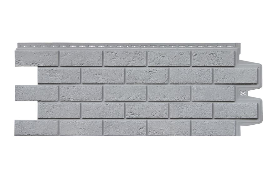 Фасадная панель Grand Line, Состаренный кирпич Classic, Серый купить в Нижнем Новгороде