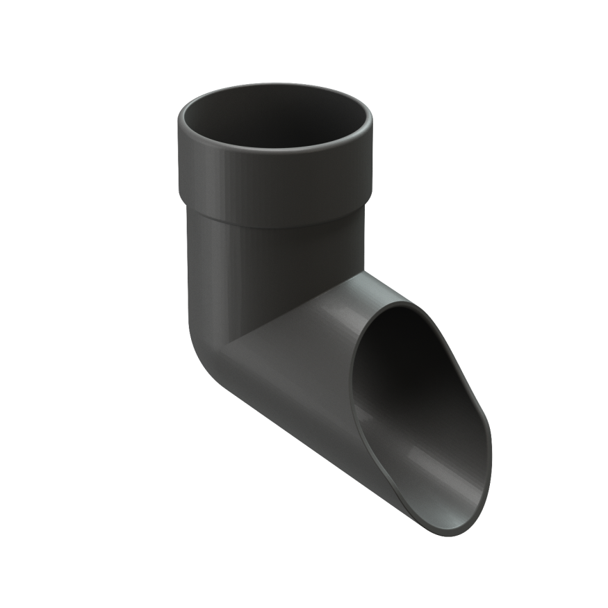 Наконечник водосточной трубы Docke Lux, Графит купить в Нижнем Новгороде