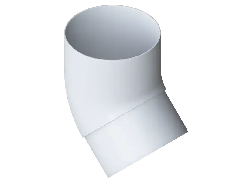 Колено трубы 45°, Альта-Профиль, Элит Белый купить в Нижнем Новгороде