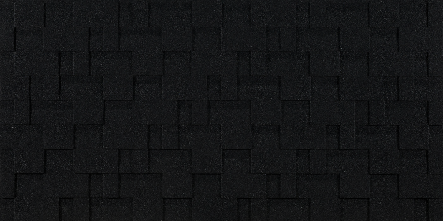 Гибкая черепица EURASIA Docke, Лабиринт, Черный цвет купить в Нижнем Новгороде