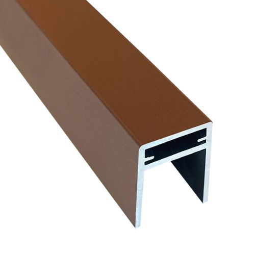 Алюминиевый П-профиль EasyDecking Коричневый купить в Нижнем Новгороде