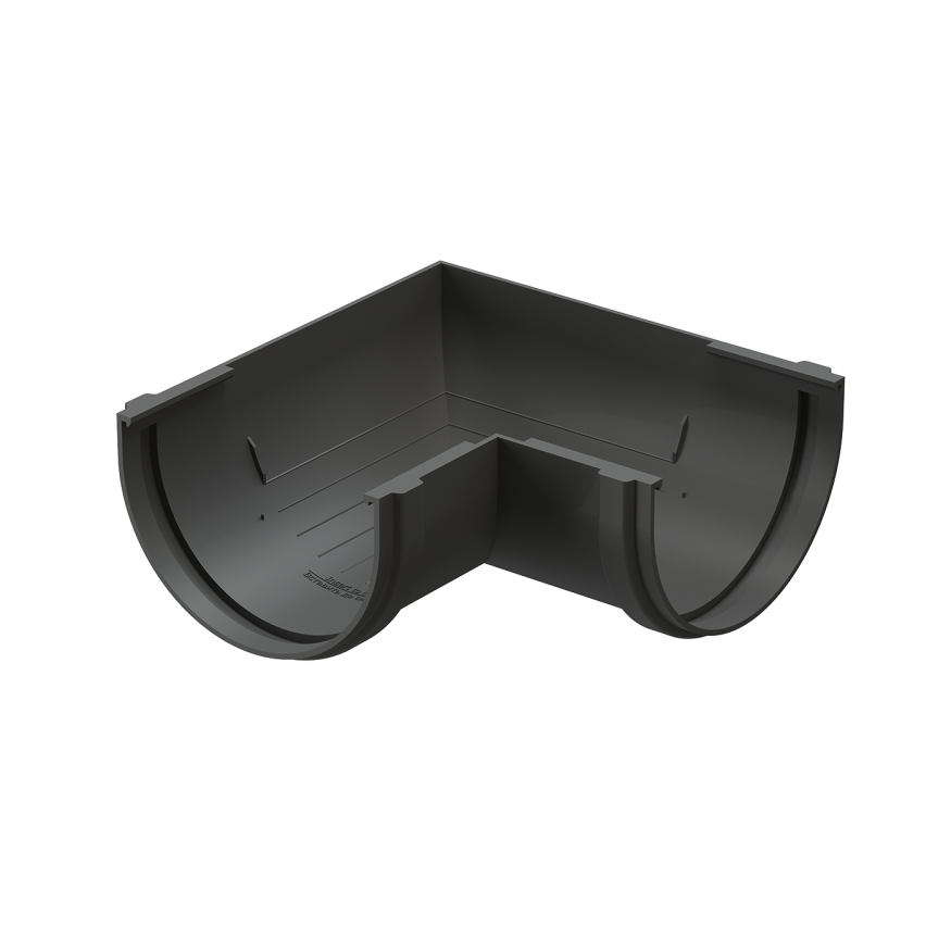 Угол желоба 90˚ Docke Premium, цвет графит купить в Нижнем Новгороде