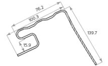 Планка для окон Tecos Ardennes, акрил Арабика.