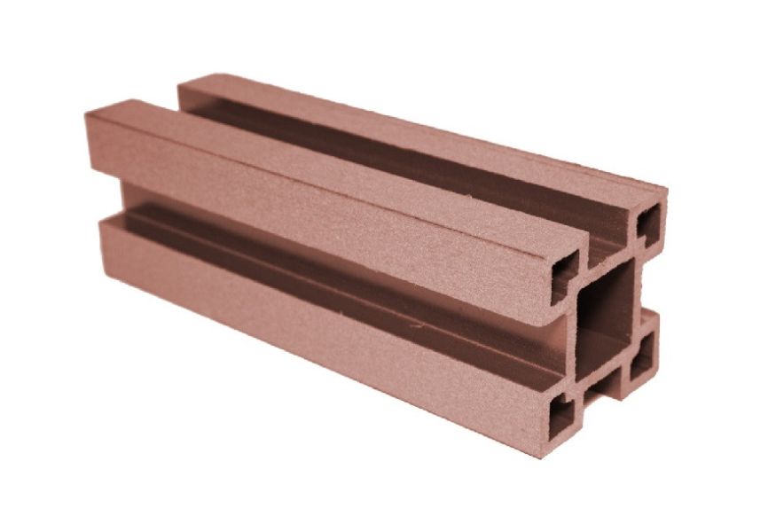 Столб ДПК с пазами АЙ-ТЕХПЛАСТ терракотовый купить в Нижнем Новгороде