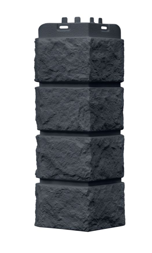 Угол наружный Grand Line, Колотый камень Classic, Графит купить в Нижнем Новгороде