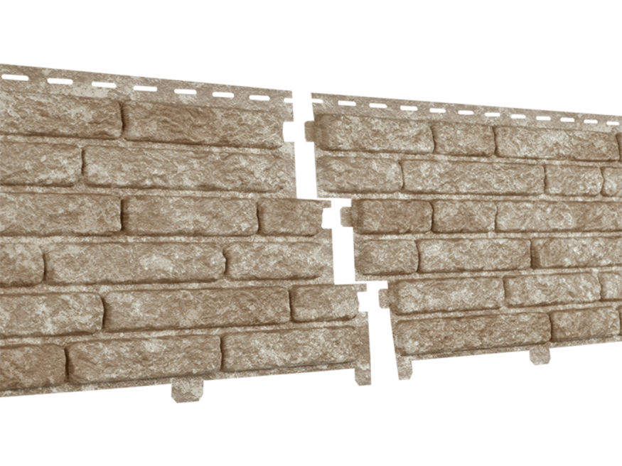 Фасадные панели Ю-Пласт Стоун Хаус Кварцит, Светло-бежевый купить в Нижнем Новгороде