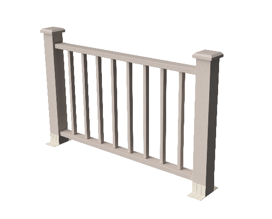 Декоративное ограждение ДПК GRINDERDECO Альма 1500 с скрытым крепежом, выбеленый дуб. купить в Нижнем Новгороде