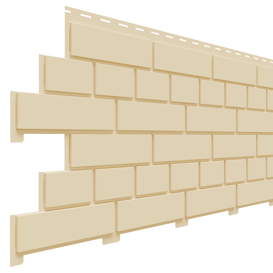 Фасадная панель Доломит в цвете Шампань, имитация кирпича. купить в Нижнем Новгороде