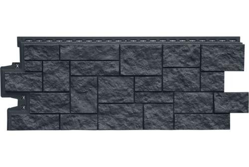 Фасадная панель Grand Line, Дикий камень Classic, Графит купить в Нижнем Новгороде
