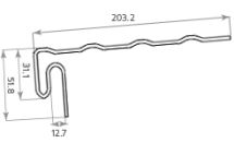 J-фаска, ветровая доска Tecos Ardennes, акриловая Арабика.
