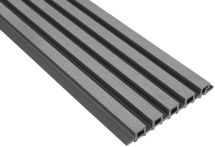 Универсальная серая панель ДПК Outdoor 3D с шлифовкой