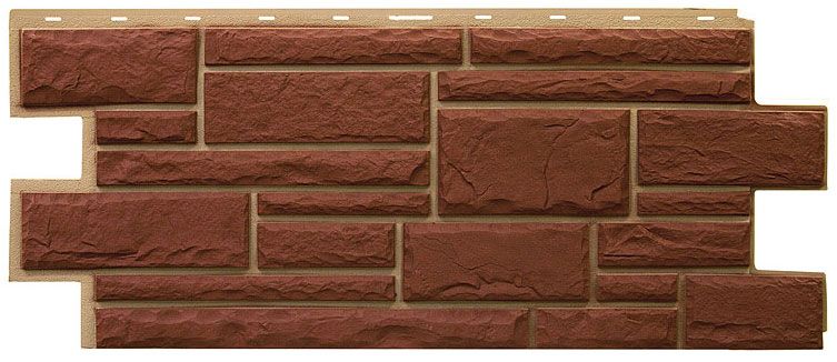 Фасадная панель Т-Сайдинг, Дикий Камень Коричневый  купить в Нижнем Новгороде