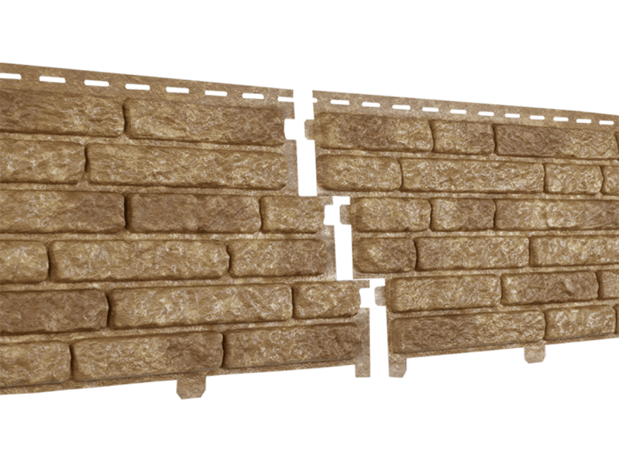 Фасадные панели Ю-Пласт, Стоун Хаус Кварцит, Темно-Бежевый купить в Нижнем Новгороде