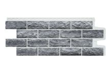 Фасадные панели Grand Line, Колотый Камень Design Plus, Гранит (белый шов)