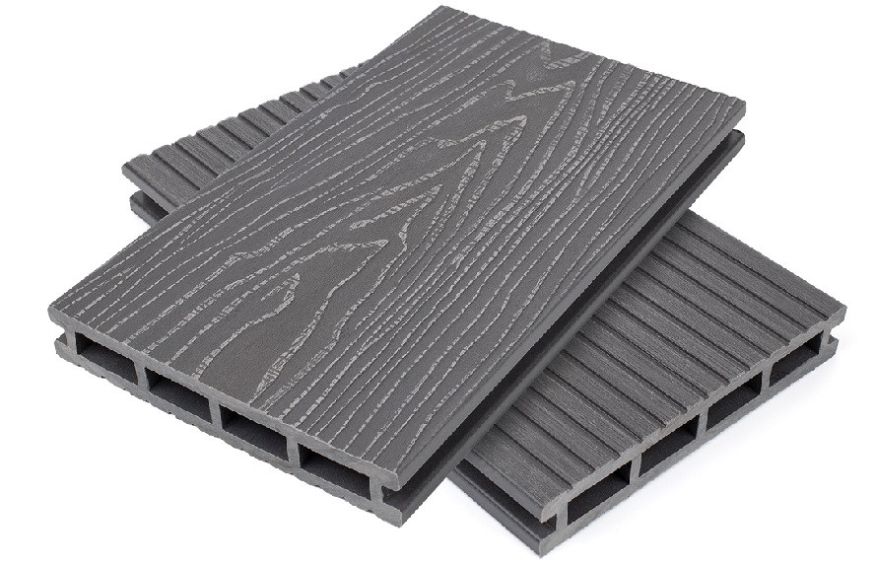 Террасная доска пустотелая ДПК NanoWood Nature 3D Серый купить в Нижнем Новгороде
