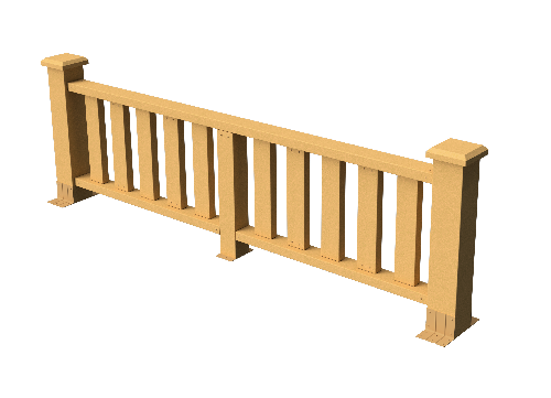 Декоративное ограждение из ДПК GRINDERDECO Эрес песчаник купить в Нижнем Новгороде