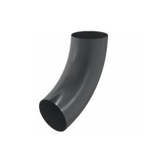 Колено трубы Aquasystem, RAL 7024, темно-серый, 125/90
