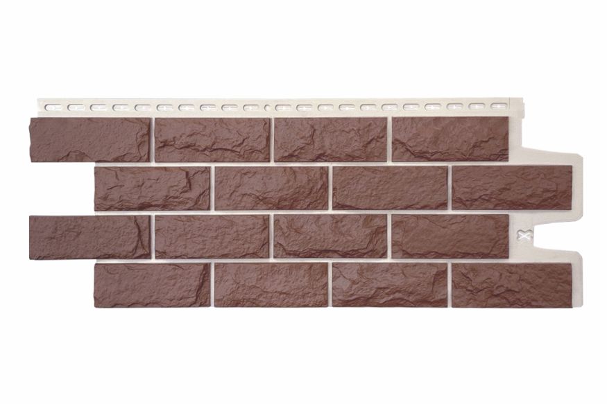 Фасадные панели Grand Line, Колотый Камень Design Plus, Корица (белый шов) купить в Нижнем Новгороде