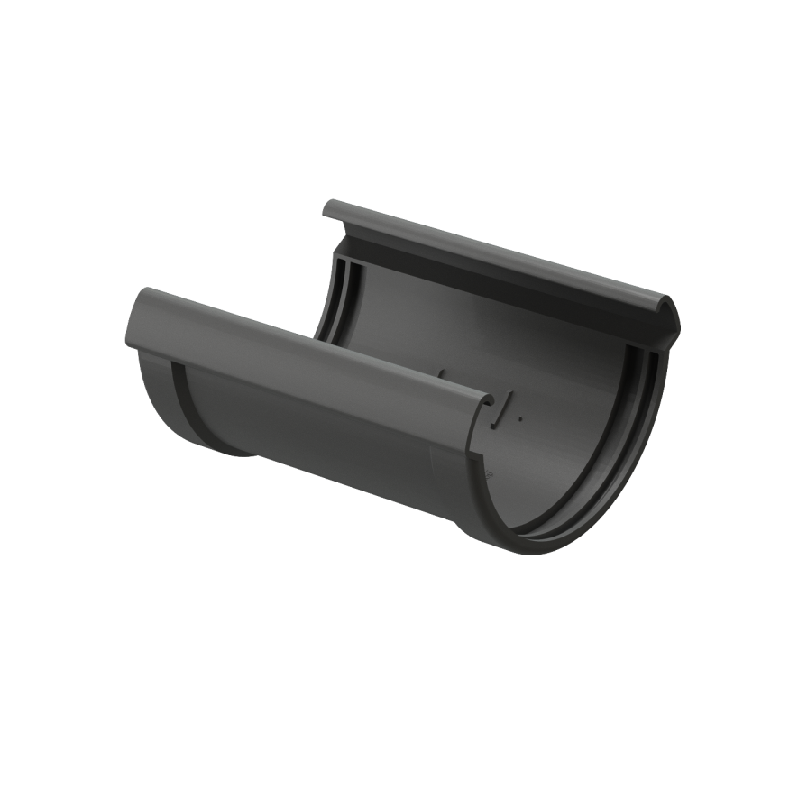 Соединитель желоба Docke Lux, Графит купить в Нижнем Новгороде