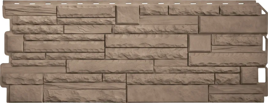 Фасадная панель Альта-Профиль, Скалистый камень ЭКО Бежевый купить в Нижнем Новгороде