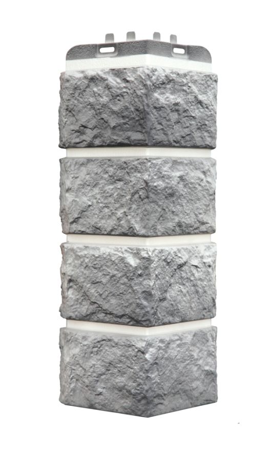 Угол наружный Grand Line, Колотый Камень Design Plus, Гранит (белый шов) купить в Нижнем Новгороде
