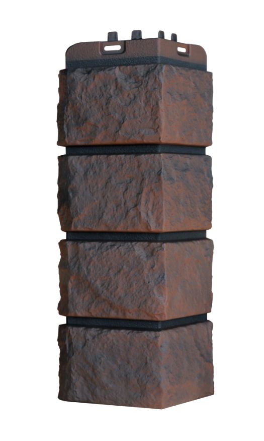 Угол наружный Grand Line, Колотый Камень Design Plus, Трюфель (черный шов) купить в Нижнем Новгороде