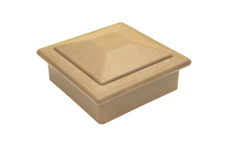 Крышка верхняя фигурная ПВХ для столба 100х100 Deckart Орех купить в Нижнем Новгороде