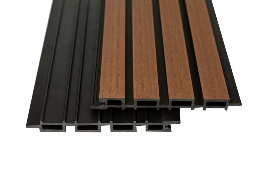 Реечная фасадная панель Ecodecking Скай Коэкструзия Тик купить в Нижнем Новгороде