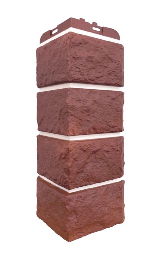 Угол наружный Grand Line, Колотый Камень Design Plus, Корица (белый шов) купить в Нижнем Новгороде