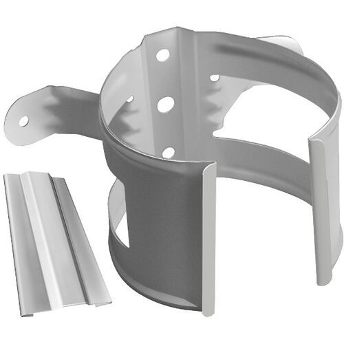 Хомут металлический для трубы на деревянной основе, Grand Line, Белый купить в Нижнем Новгороде