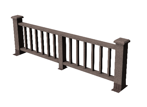 Декоративное ограждение ДПК GRINDERDECO Троя в цвете венге купить в Нижнем Новгороде